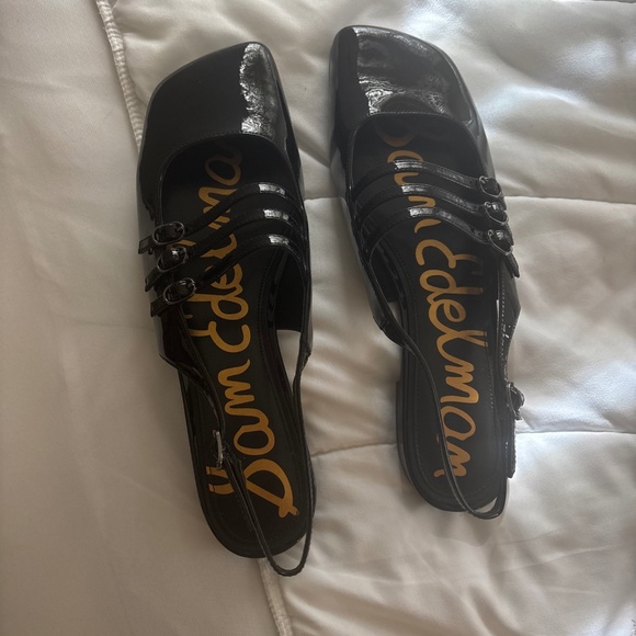 Sam Edelman black stray flats New without box size 9 - Picture 1 of 8